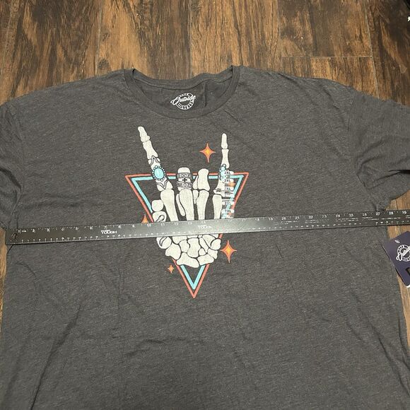 Rock N Roll Skeleton Hand Women’s 2XL Live Outside The Limits - Picture 4 of 6